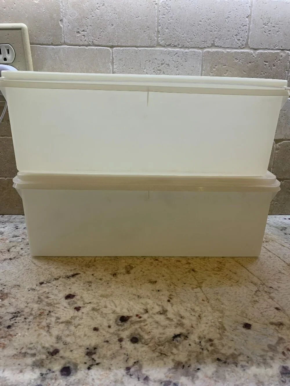 Vintage Tupperware Jumbo Break Keepers - Set of 2